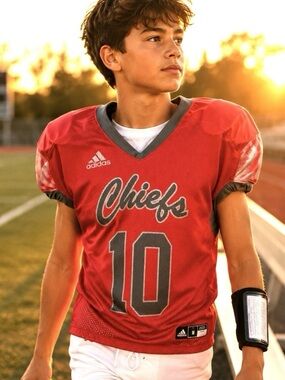 Adidas Youth Football Jersey Chiefs #10 Red Gray Athletic Size M